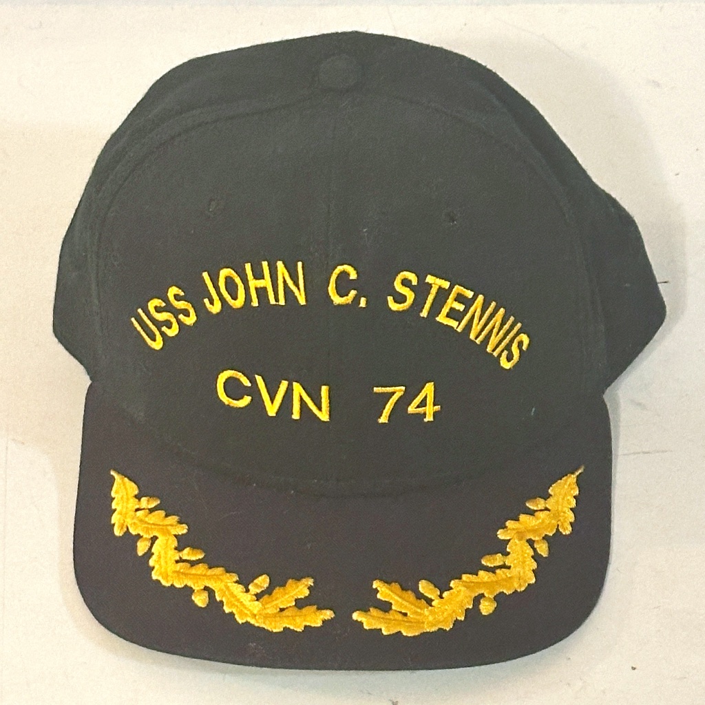 Vintage New Era Us Navy Adjustable Blue Gold Snapback Hat Cap